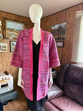 April Cornell Woven Silk Kimono Jacket